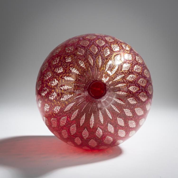 Bild 2 zu Objekt, 'Reazione policrome' vase, c. 1950, Giulio Radi, A.Ve.M., Murano, 155C 915