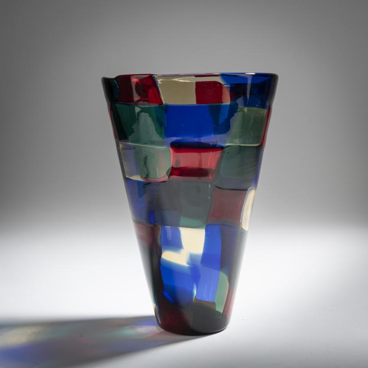 Bild 1 zu Objekt, Vase 'Pezzato', um 1951, Fulvio Bianconi, Venini & C., Murano, 155C 779