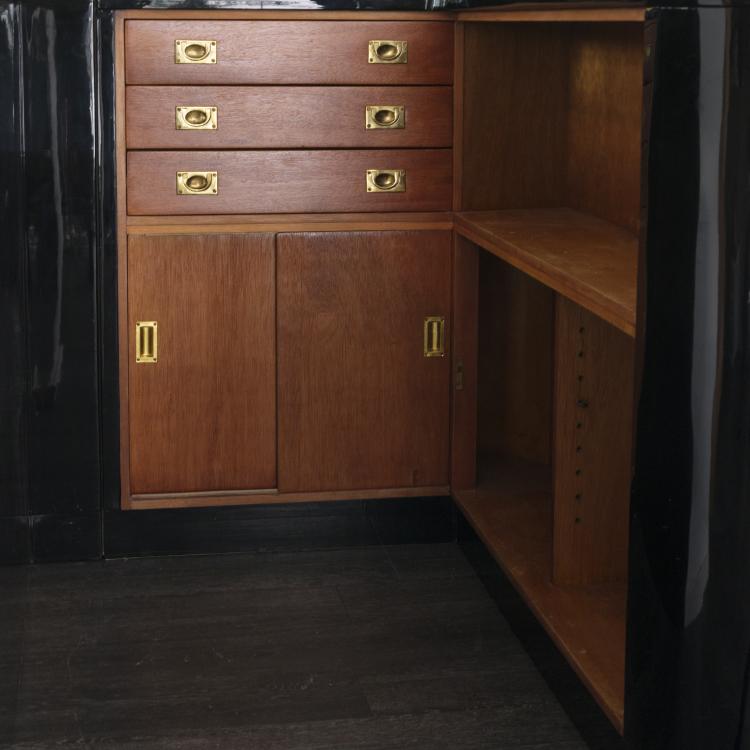 Bild 2 zu Objekt, Bar with four bar stools, 1930s, Frankreich, 155B 300