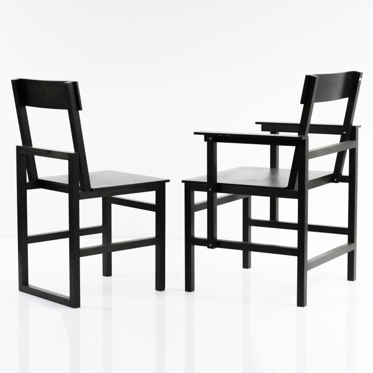 Bild 2 zu Objekt, 'House of the People' chair and armchair, 1925-27, Alfred Arndt, Th&uuml;ringer Wald, 155B 257