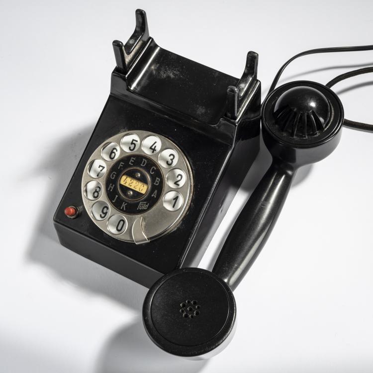Bild 2 zu Objekt, 'Bauhaus'-Telefon 'Modell Frankfurt', 1929, Fuld, H., u. Co., Frankfurt am Main, 155B 363