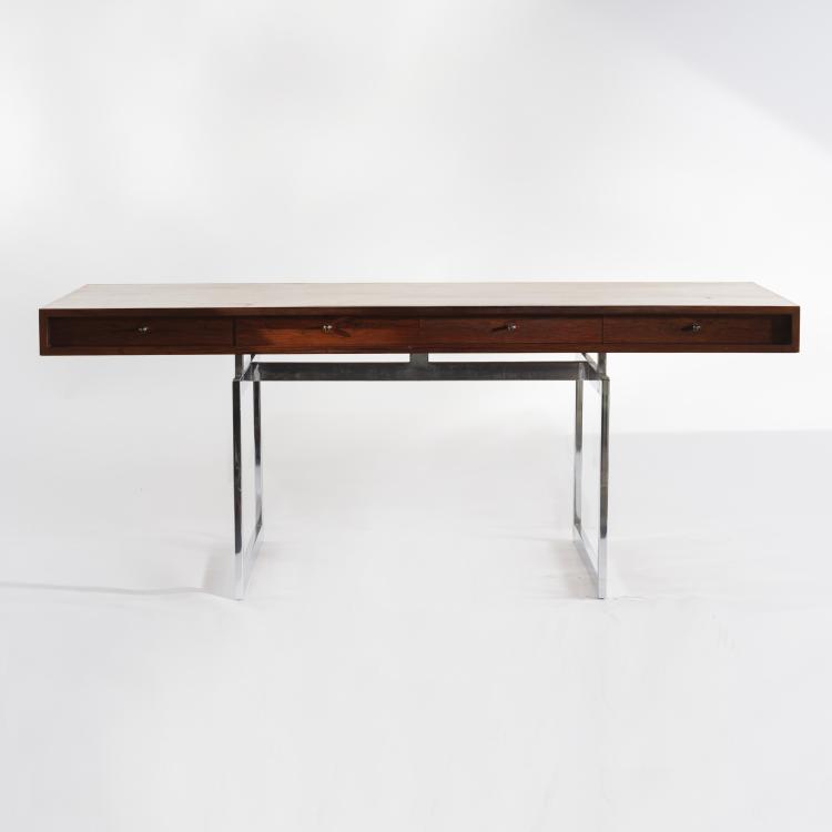 Bild 1 zu Objekt, Schreibtisch mit Aktenablage, um 1959, Bodil Kjaer, Pedersen, E. & Son, D&auml;nemark, 155B 483