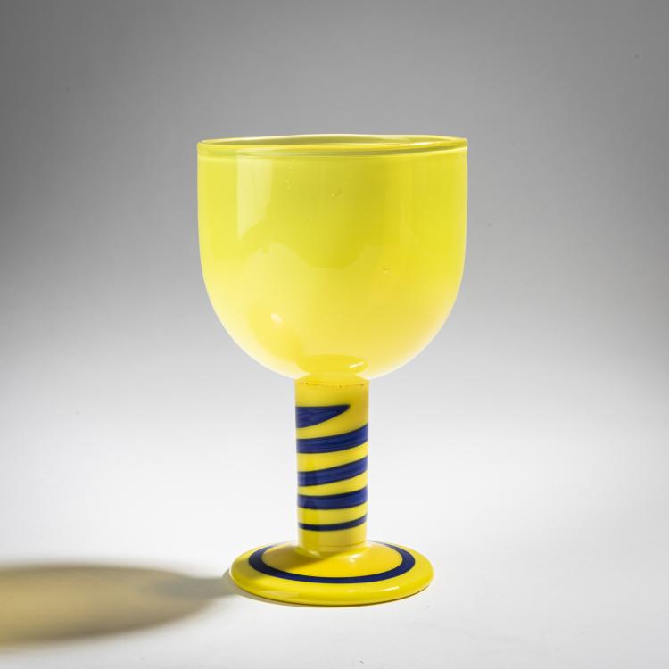 Hauptbild zu Objekt, Pokal 'Pop', 1966, Gunnar Cyr&eacute;n, Orrefors Glasbruk, 155B 351