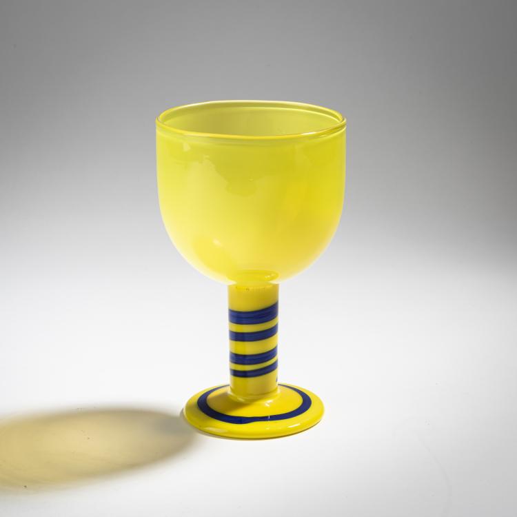 Bild 1 zu Objekt, Pokal 'Pop', 1966, Gunnar Cyr&eacute;n, Orrefors Glasbruk, 155B 351