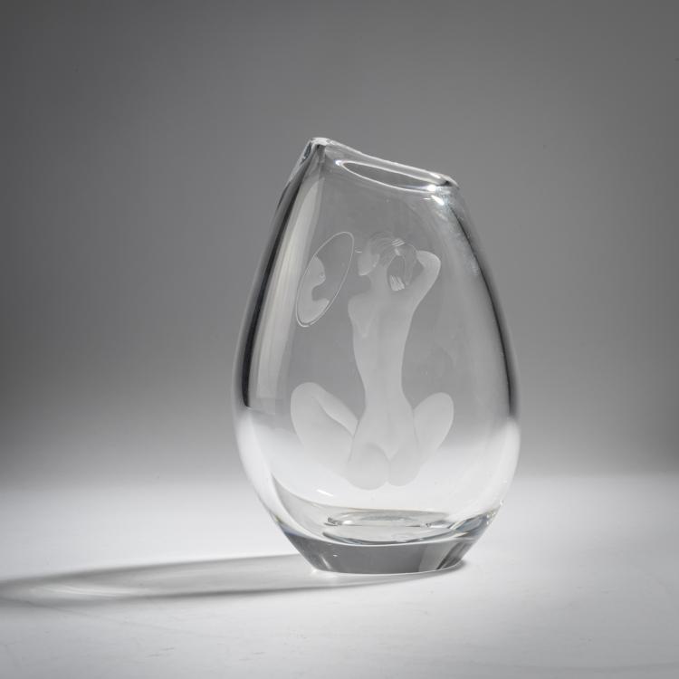 Hauptbild zu Objekt, Vase 'Vanity', 1958, Vicke Lindstrand, Kosta Glasbruk, 155B 347
