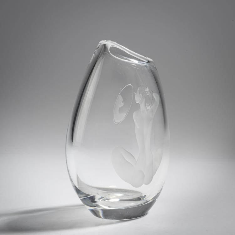 Bild 1 zu Objekt, Vase 'Vanity', 1958, Vicke Lindstrand, Kosta Glasbruk, 155B 347