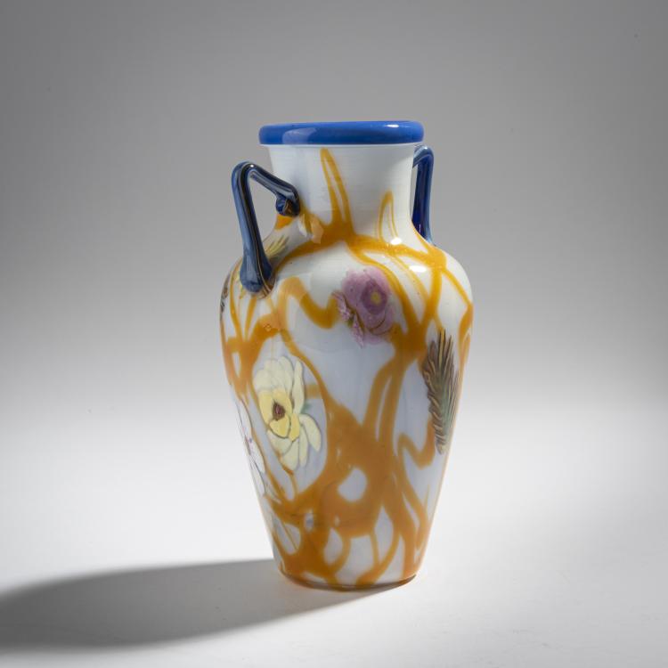 Bild 1 zu Objekt, Vase with handles, c. 1920, Barovier, Artisti, Murano (zugeschrieben), 155C 815