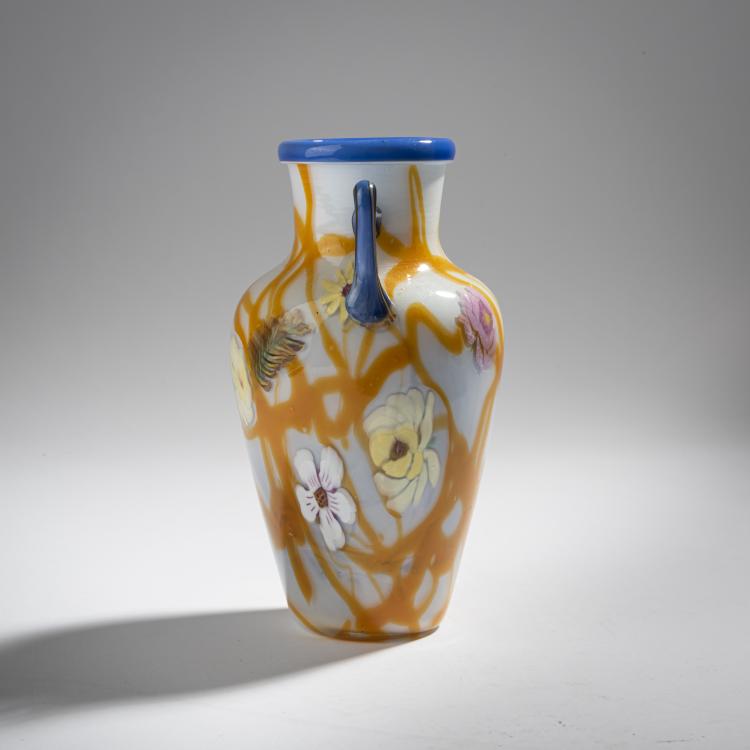 Bild 2 zu Objekt, Vase with handles, c. 1920, Barovier, Artisti, Murano (zugeschrieben), 155C 815