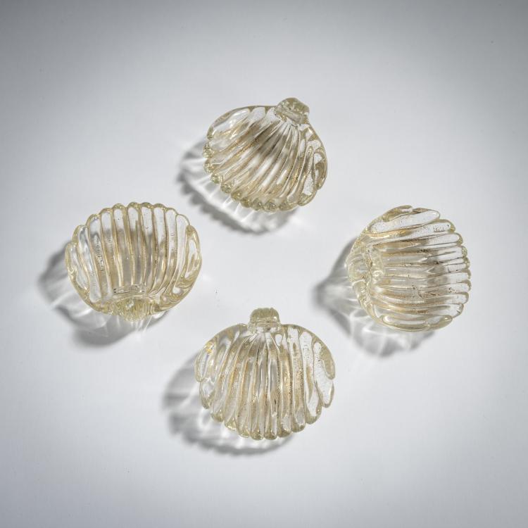 Hauptbild zu Objekt, Vier Sch&auml;lchen, um 1935, Carlo Scarpa, Venini & C., Murano, 155C 766