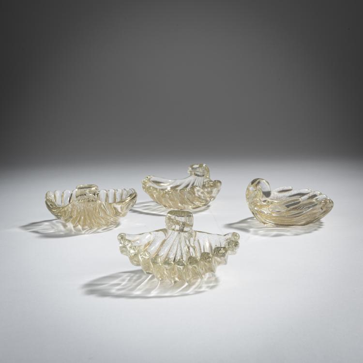 Bild 1 zu Objekt, Vier Sch&auml;lchen, um 1935, Carlo Scarpa, Venini & C., Murano, 155C 766