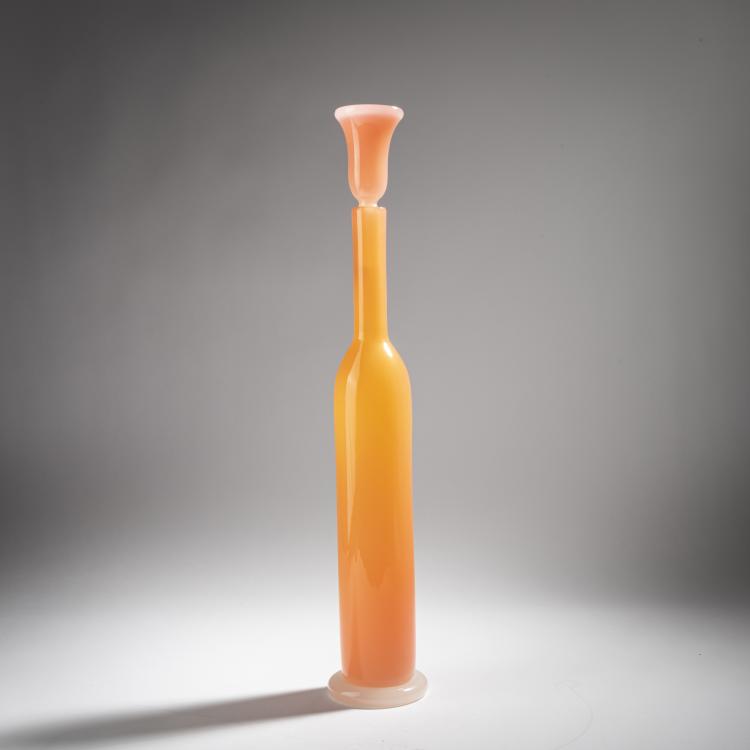 Hauptbild zu Objekt, Flasche mit Stopfen 'Alabastro', 1959, Archimede Seguso, Seguso, Archimede, Murano, 155C 887