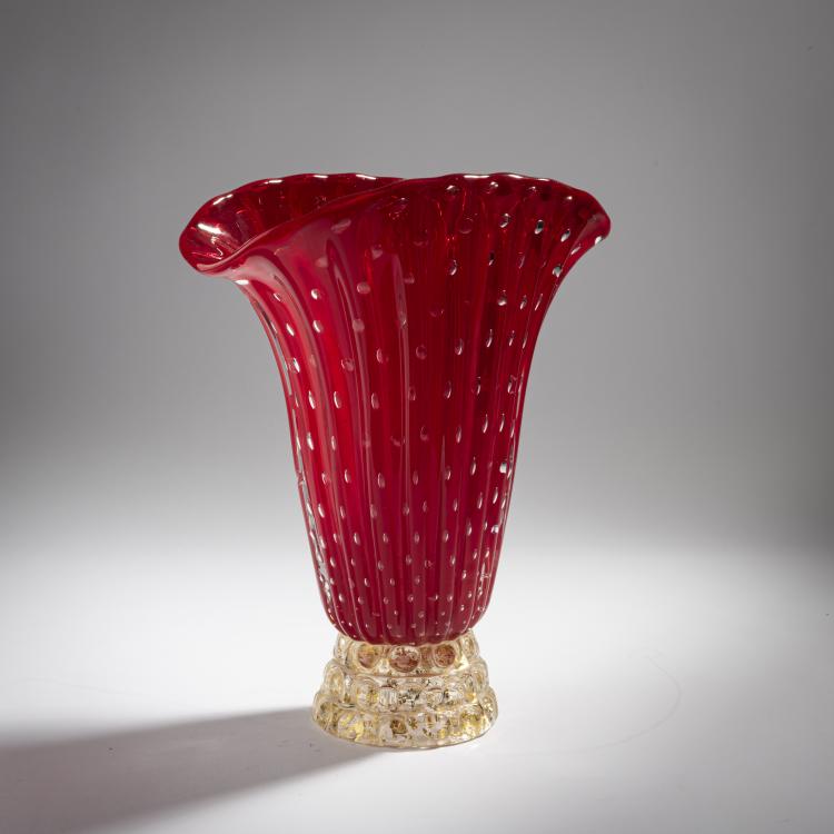 Bild 1 zu Objekt, 'A bolle' vase, c. 1940, Ercole Barovier, Barovier & Toso, Murano, 155C 823