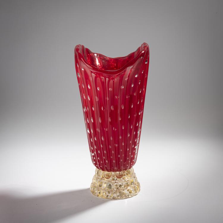 Bild 2 zu Objekt, 'A bolle' vase, c. 1940, Ercole Barovier, Barovier & Toso, Murano, 155C 823