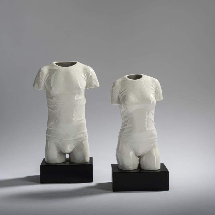 Bild 4 zu Objekt, 'T-Shirt Torso weiblich' and 'T-Shirt Torso m&auml;nnlich', 1982, Peter Gro&szlig;bach, Goebel Galerie, R&ouml;dental, 157C 616