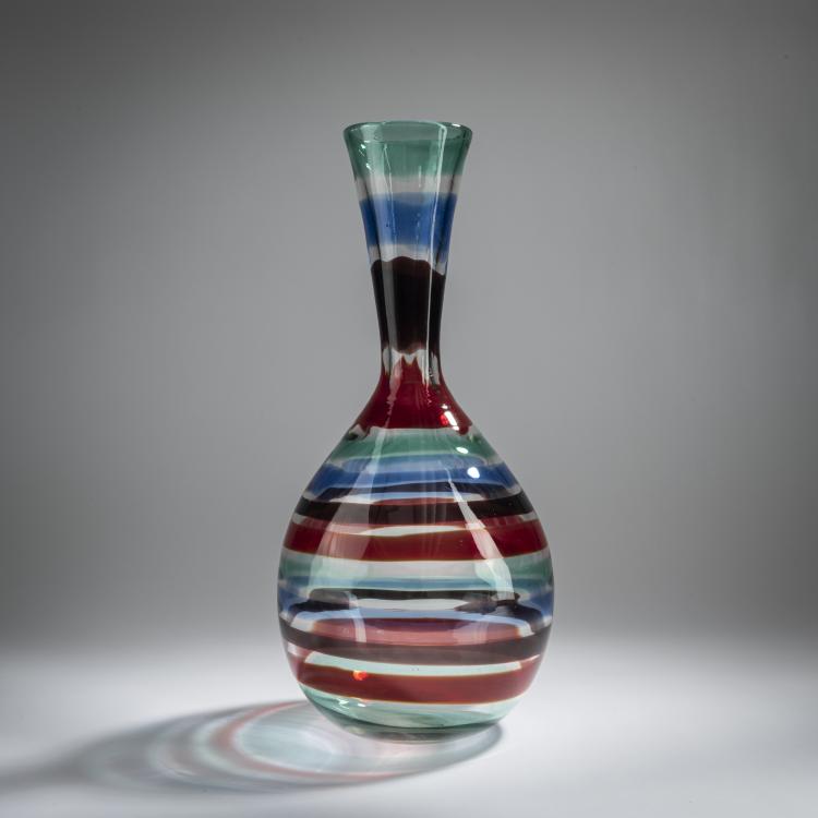 Bild 1 zu Objekt, 'A fasce di colore' vase, c. 1953, Fulvio Bianconi, Venini & C., Murano, 155C 781