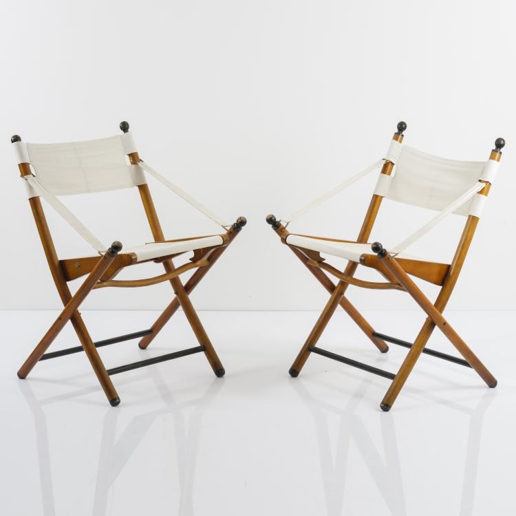 Bild 1 zu Objekt, Zwei Safari-St&uuml;hle, 1940er Jahre, Deutschland, 155B 328