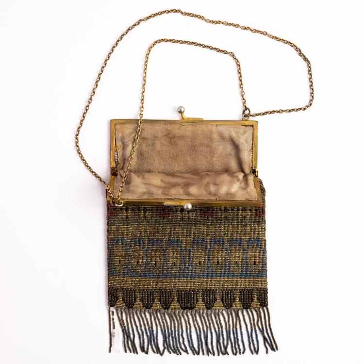 Bild 1 zu Objekt, Steel bead handbag 'S', c. 1910, 159D 867