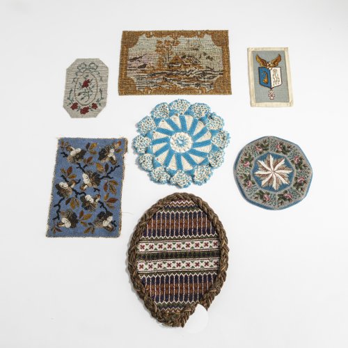 Seven beadworks, 19th century