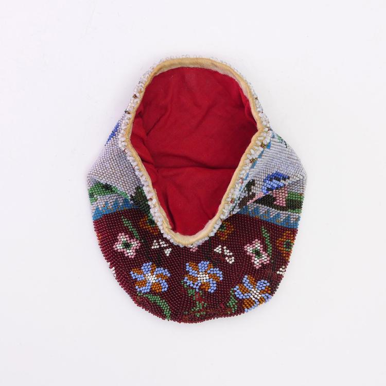 Bild 1 zu Objekt, Perlbeutel mit Engel und Denkmal, 2. H&auml;lfte 19. Jh., 157F 1163