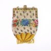 Bag with floral border, c. 1900