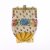 Bag with floral border, c. 1900