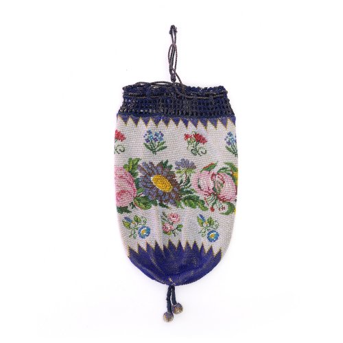 Pouch with floral border, 2nd half of the 19th century