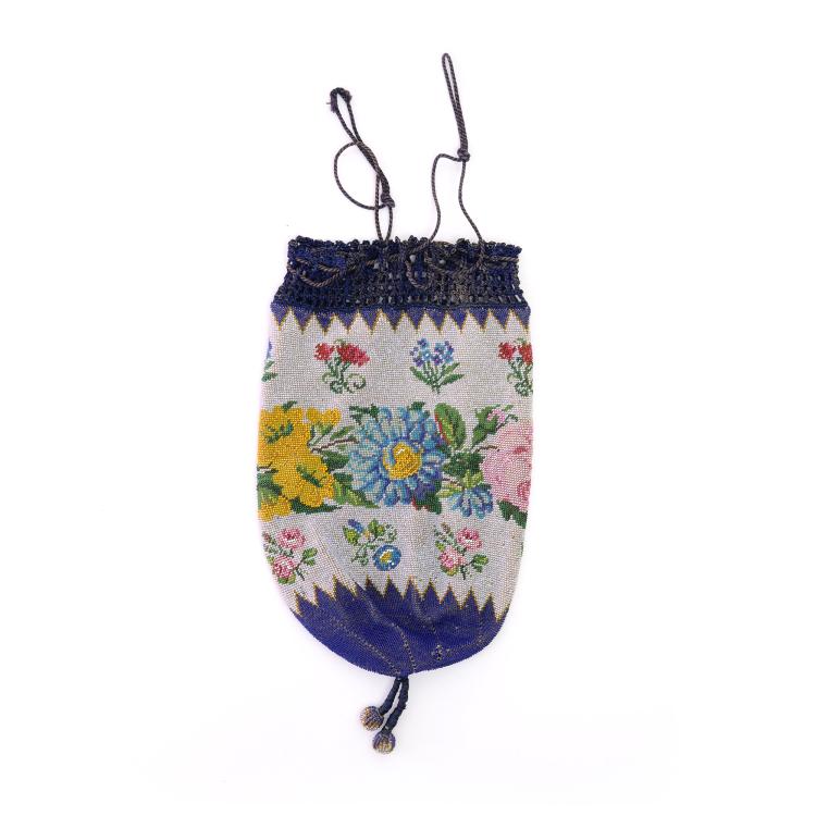 Bild 1 zu Objekt, Pouch with floral border, 2nd half of the 19th century, 159D 774