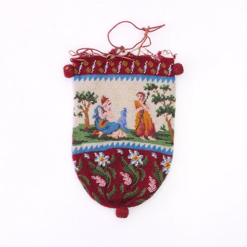 Pouch with women in nature, 2nd half of the 19th century