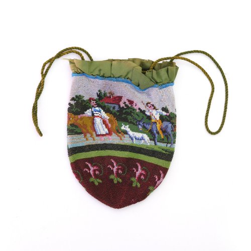 Pouch with peasant scene, 2nd half of the 19th century