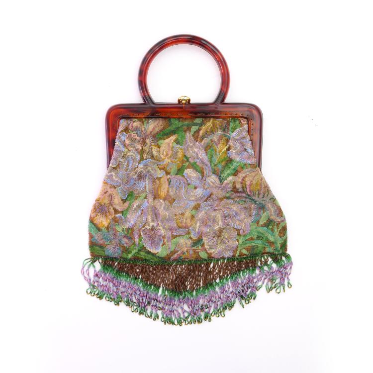 Hauptbild zu Objekt, Bag with flowers, c. 1920, 159D 885