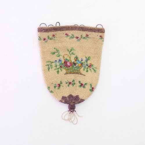 Pouch with flower baskets, c. 1900