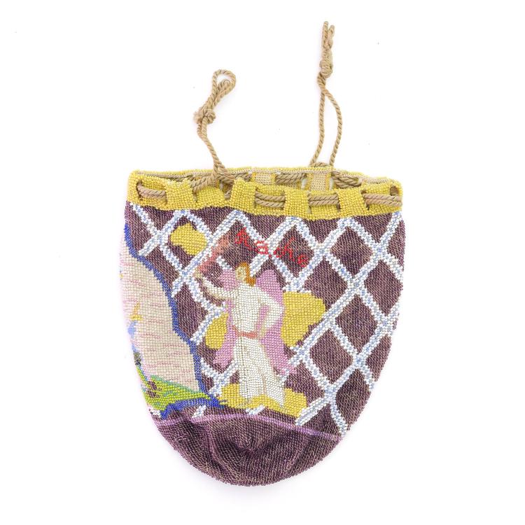 Bild 1 zu Objekt, Perlbeutel 'Adam und Eva', 1910/20er Jahre, 157F 1270