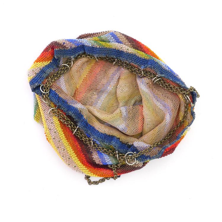 Bild 1 zu Objekt, Bag with colourful stripes, 1910/20s, 157F 1271