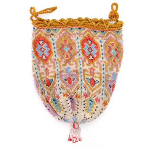 Art Deco pouch with carpet pattern, c. 1920