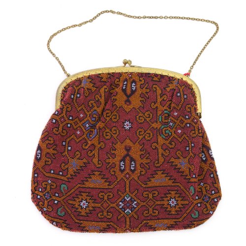 Bag with carpet pattern, c. 1930