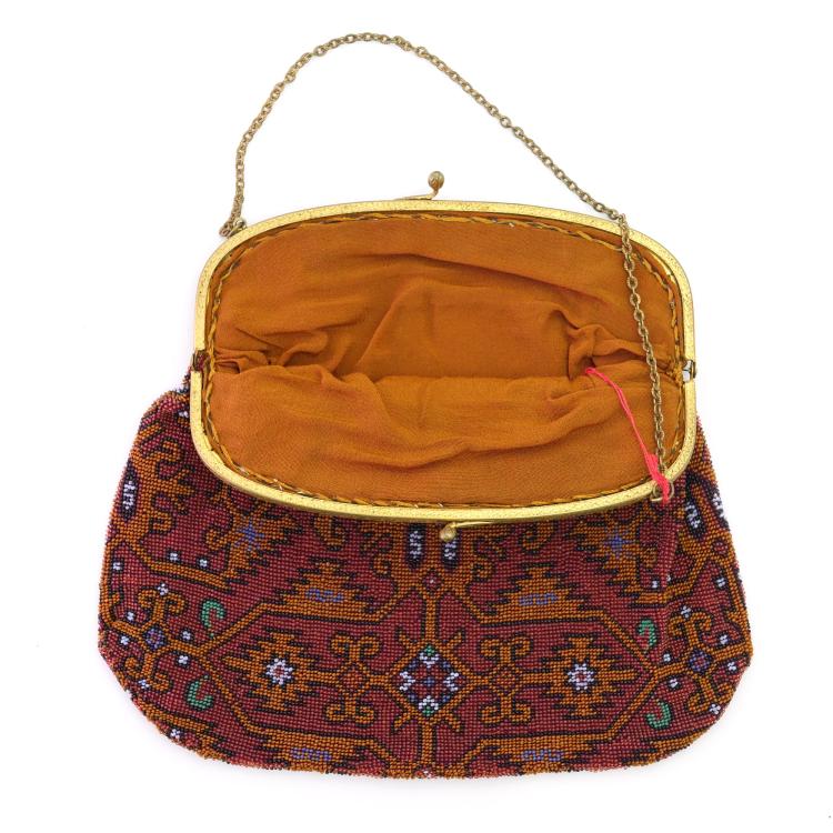 Bild 1 zu Objekt, B&uuml;geltasche mit Teppichmotiv, um 1930, 157F 1378