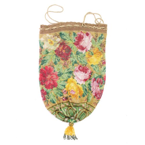 Pouch with roses, 2nd half of the 19th century
