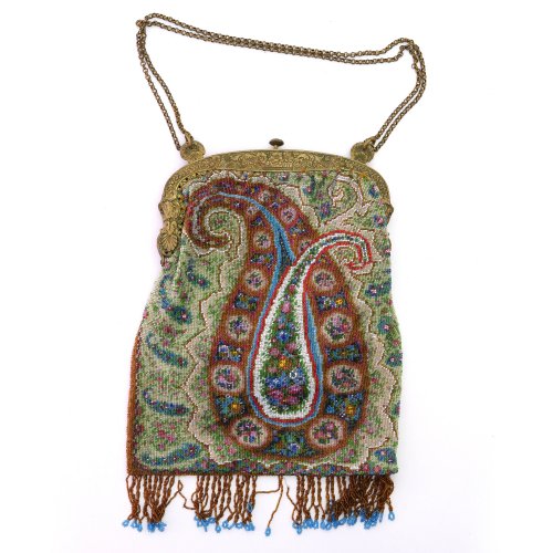 Bügeltasche mit Paisley-Muster, um 1910