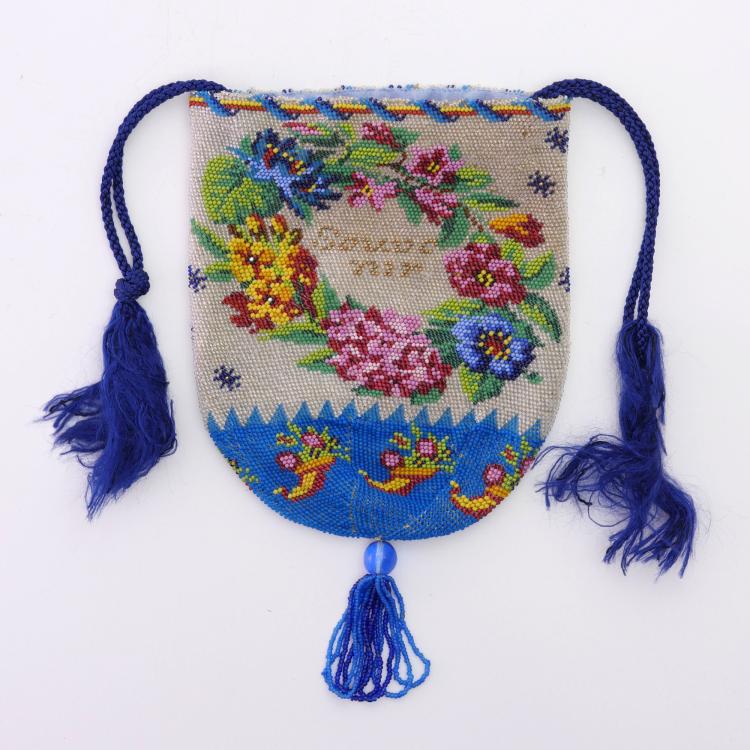 Hauptbild zu Objekt, Souvenir-Beutel 'Souvenir', 2. H&auml;lfte 19. Jh., 159D 809
