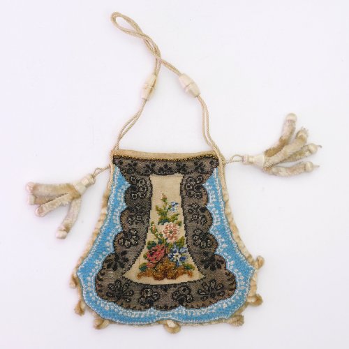 Bag with flowers, 2nd half of the 19th century