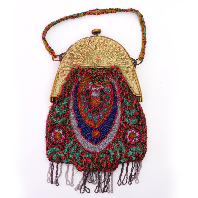 Bild 1 zu Objekt, Art Deco bag with graphic pattern, c. 1920, 159D 882