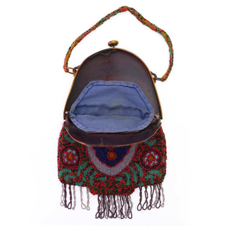 Bild 2 zu Objekt, Art Deco bag with graphic pattern, c. 1920, 159D 882