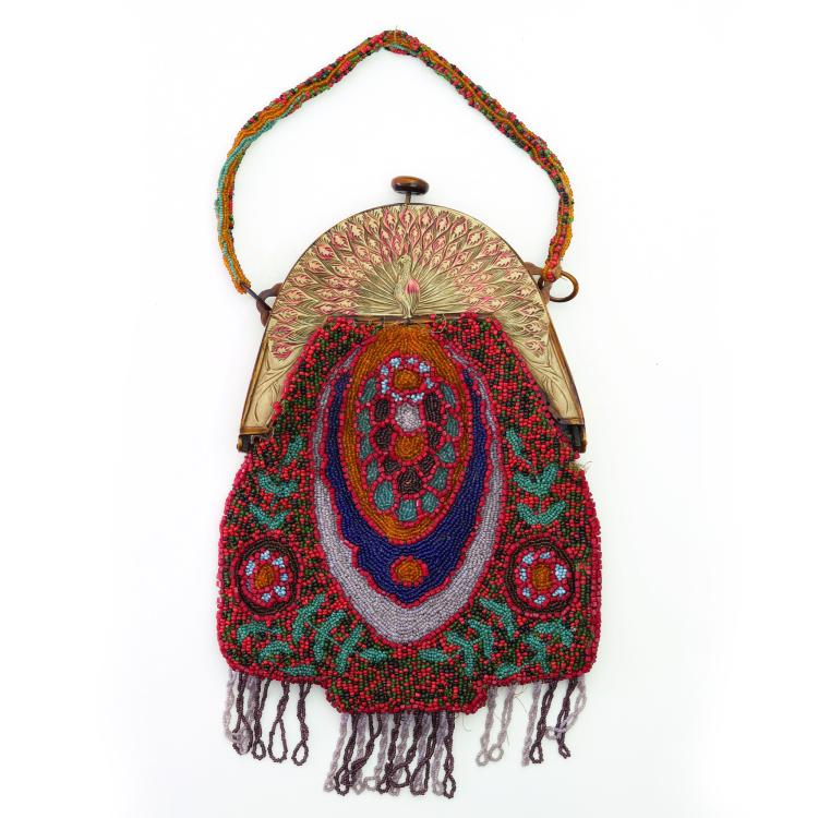 Bild 3 zu Objekt, Art Deco bag with graphic pattern, c. 1920, 159D 882