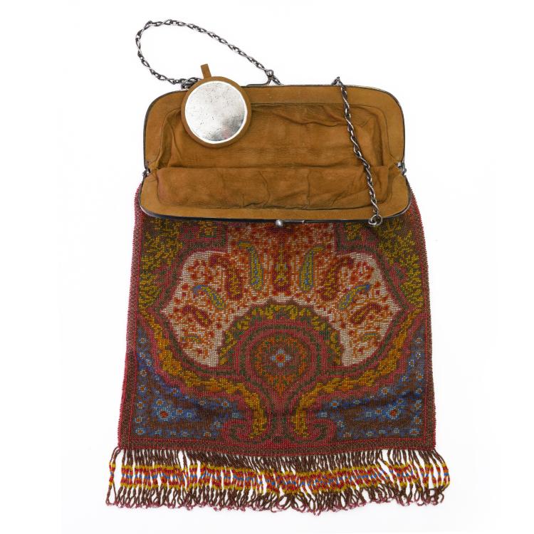 Bild 1 zu Objekt, B&uuml;geltasche mit Teppichmotiv, um 1920, 157F 1323