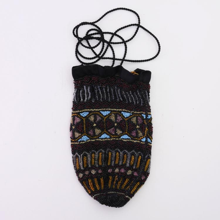 Hauptbild zu Objekt, Art Deco bag with geometric shapes, c. 1920, 159D 878