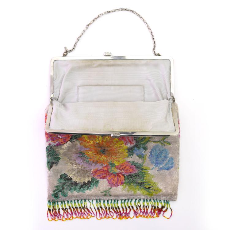 Bild 1 zu Objekt, Bag with flowers, c. 1920, 159D 887