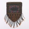 Steel bead bag with a flower wreath, c. 1910
