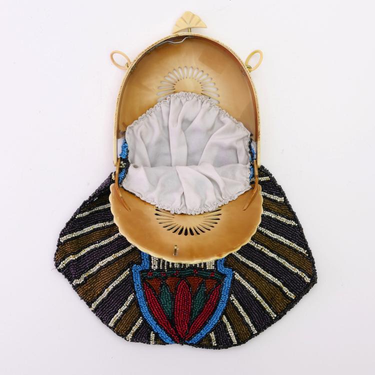 Bild 2 zu Objekt, Perltasche mit Pharao, um 1930, 157F 1379