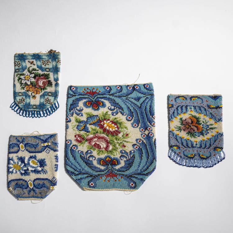 Hauptbild zu Objekt, Vier Platten f&uuml;r Taschen, um 1900, 157F 1226
