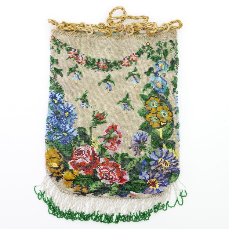 Hauptbild zu Objekt, Perlbeutel 'Gl&ouml;cklestasche', um 1920-30, 157F 1306